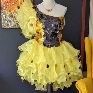 Vintage yellow costume dress